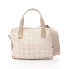 シャネル CHANEL ハンドバッグ ベージュ レザー ニュートラベルライン 2wayショルダー レディース Used B