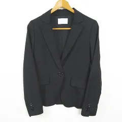 エニィスィス エニシス anySiS テーラード ジャケット 毛 1 ブラック kz14084