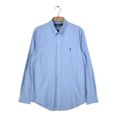 ラルフローレン オックスフォードシャツ ボタンダウン ワンポイントロゴ 長袖シャツ RALPH LAUREN サイズM 古着 CA1540