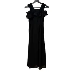  GRL グレイル フリルオフショルダーワンピース ブラック Sサイズ ru1164 パーティードレス【C466】