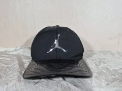 ジョーダン ブラック ベースボールキャップ ジャンプマン ウール 帽子