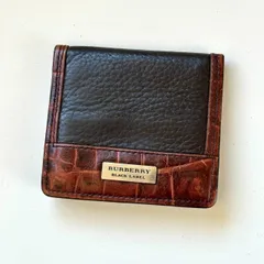 バーバリーブラックレーベル　BURBERRY BLACK LABEL コインケース　ブラウン　エンボス加工