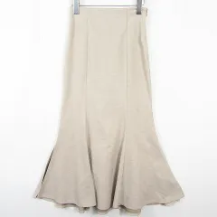 フリーズマート Free's Mart マーメイドスカート マキシ丈 ストレッチ レーヨン XS  ベージュ 小さいサイズ kz14478