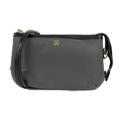 SAZABY(サザビー) ショルダーバッグ ダークグレー×ネイビー 2WAY レザー