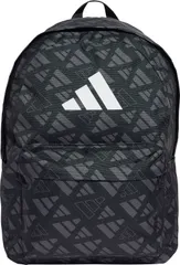 アディダス adidas クラシック モノグラム グラフィック バックパック バッグ リュック カバン お出かけ スタイリッシュ ポケット 収納 調整可能 ジム トレーニング ロゴ  JVJ81 JX1257 ブラック/グレーシッ