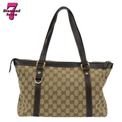 GUCCI GGハンドバッグキャンバス272399 グリーン ゴールド金具保存袋