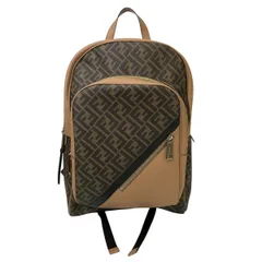 【再値下げ】FENDI フェンディ ズッカ バックパック リュック リュック・デイパック メンズ ブラウン 【中古】のサムネイル