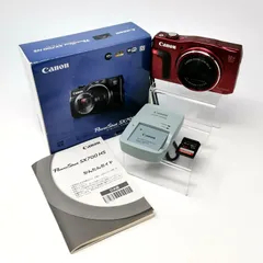 Canon PowerShot PC2047  SX700 HS 動作確認済み　レッド　SDカード 32GB付き　デジカメ　デジタルカメラ　管理番号KKVUKO4459のサムネイル