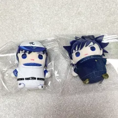 (2個 まとめ) 呪術廻戦 伏黒 恵 まめめいと ぬいぐるみ ぬい 野球 甲子園