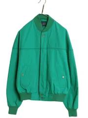 【お得なクーポン配布中!】 90s ヴァンヒューゼン ダービー ジャケット メンズ M オールド フルジップ ブルゾン ジャンパー カップショルダー スイングトップ グリーン