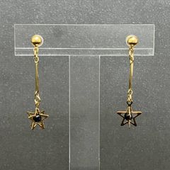 ミズキmizuki オニキス ゴールドピアス - メルカリ