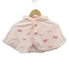 メゾピアノ mezzo piano ポンチョ コート ジャンパー ベビー服 女の子 70-90cm ピンク