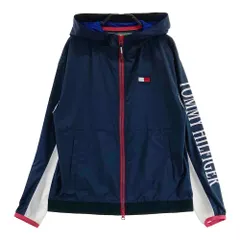 サイズ：M TOMMY HILFIGER GOLF トミー ヒルフィガーゴルフ  フード付 裏メッシュ ジップジャケット  ネイビー系 [240101609147] ゴルフウェア レディース ストスト