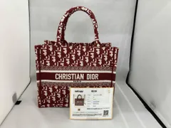 [鑑定書付き] Christian Dior クリスチャンディオール／ オブリーク ブックトート／ 50-MA-0212／ レッド　 バッグ 