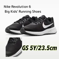 Nike Revolution 6 Big Kids' Running Shoesナイキ レボリューション 6 ジュニア （DD1096-003）黒23.5cm箱無し