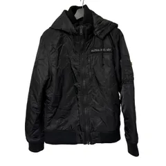  Alpha Industries（アルファ・インダストリーズ） フーデッド・リブジャケット TA1170-001 LARGE ブラック【B101】