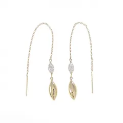 K10YG キュービック ピアス