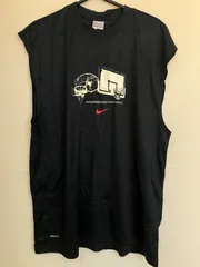 NIKE/ナイキ　スリーブレス ノースリーブ タンクトップ ポリエステル 練習着  ブラック