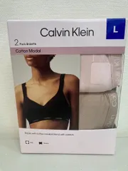 1A365-1561699 Calvin Klein カルバンクライン ワイヤレスブラ 2枚組 US/L JP/XLサイズ アソート