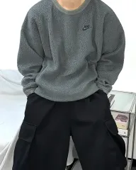 ナイキ フリース ウィンタライズド グレー スウェット L