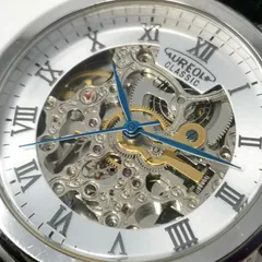 AUREOLE オレオール 37SW-470M メンズ 腕時計　シルバー　ブラック　オートマチック　自動巻き　管理番号KKVUKO4429のサムネイル