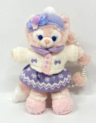 香港ディズニーランド Plush Bag Charm Duffy and Friends リーナベル(紫白ピンク)/Cozy Winter Collection 2025