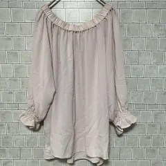 クミキョク　組曲　カットソー　七分袖　ボートネック　バックリボン　ピンクベージュ