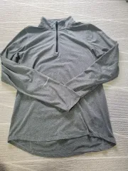 ナイキ ランニング L.L.Bean グレー ハーフジップアップ 長袖 Tシャツ