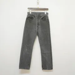 USA製　levi's 501 W29 L30 80'S ブラックデニムパンツ ボタン裏532 501-0658 リーバイス 古着 ヴィンテージ J6-204