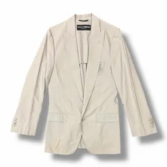 国内正規 DOLCE&GABBANA Single Tailored Jacket シングル テーラードジャケット ドルチェアンドガッバーナ G2366T グレー 44 （9864M）