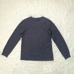 RALPH LAUREN ラルフローレン ワッフルサーマル 長袖カットソー グレー 130 キッズ 子供服 ポニー刺繍 ロングTシャツ 男の子
