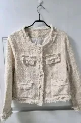 アイボリー ツイード ジャケット Free!