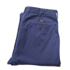 90sポロラルフローレンANDREWPANTポロチノパンネイビーワイド古着W34