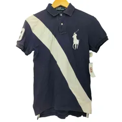 ポロバイラルフローレン Polo by RALPH LAUREN CUSTOM FIT ビッグポニー刺繍 鹿の子 ポロシャツ  メンズ import：XS 