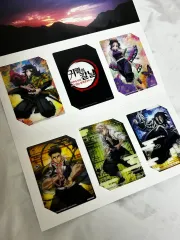 鬼滅の刃 合同強化 義勇 しのぶ 実弥 伊黒 小芭内 悲鳴嶼 フォトカード イラスト