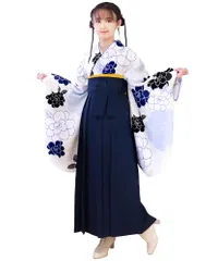 [KYOETSU] [キョウエツ] 卒業式 袴 セット 着付け 簡単 簡易 簡易袴 5点セット(着物、袴、襦袢、袴下帯、腰紐) 小学生 女の子 ガールズ 5d1a9c94