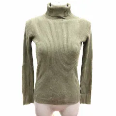 セレクトモカ SELECT MOCA ニット カットソー タートルネック 長袖 F 緑 グリーン /YK