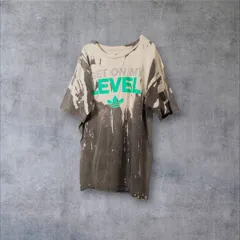 adidas Y2K タイダイ ブリーチ加工 Tシャツ L GET ON MY LEVEL トレフォイル アーカイブ ストリート