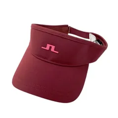 J.LINDEBERG ジェイリンドバーグ  ロゴ入りサンバイザー  レッド系 99 [240101641484] ゴルフウェア ストスト