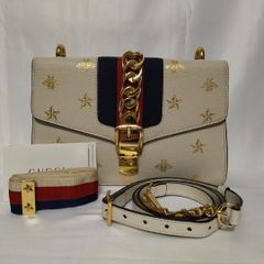 GUCCIグッチ☆シルヴィ ビー&スター ショルダーバッグ - メルカリ
