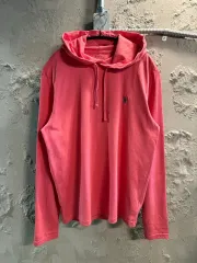 S ポロ ラルフローレン POLO ポニー 刺繍 フーディー Tシャツ コーラル ピンク