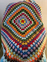 Opal ログキャビン ブランケット ひざ掛け 三角ショール ハンドメイド