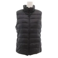 ユニクロ UNIQLO ウルトラライトダウンベスト スタンドカラー キルティング M 黒 ブラック /YJ ■GY06