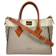 【Louis Vuitton】ルイヴィトン オンマイサイドMM M53825 モノグラム･キャンバス バイカラー ツートーン カーフスキン レディース トートバッグ ハンドバッグ 2WAYバッグ【中古】USED-A 【9304】