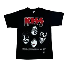 90s KISS キッス ALIVE WORLDWIDE TOUR 96 97 Lサイズ バンドTシャツ Vintage 当時物 ビンテージ キス アライブ ツアー  ロックTシャツ ツアーTシャツ