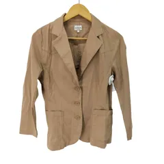 カルバンクライン CALVIN KLEIN 3B コットン テーラードジャケット シャツジャケット レディース import：L 