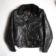 雰囲気抜群】 VANSON 【TJV オールレザー スタジャン】40 イエロー