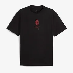 【送料無料・匿名配送】PUMA プーマ ACミラン 25/26 ftblStatement Tシャツ 黒赤 新品 正規品 日本未発売