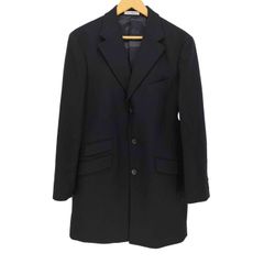 UNIQLO ウールカシミヤチェスターコート ブラック サイズM - メルカリ