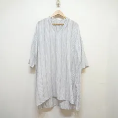 nest robe 日本製 リネン 麻100 ストライプワンピース チュニック 01111-1035 ネストローブ J7-184のサムネイル